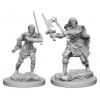 Dungeons & Dragons Nolzur's Marvelous Miniatures - Human Female Barbarian 2-pack, 4 cm