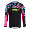 FORCE dres F RECKLESS dlhý rukáv, čierno-rúžovo-fluo Veľkosť: S