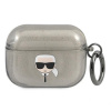 Karl Lagerfeld Glitter Karl's Head Case pre AirPods Pro - čierne (Karl Lagerfeld Glitter Karl's Head Case pre AirPods Pro - čierne)