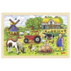 Goki Drevené puzzle Farma p. Millera, 24 dielikov