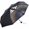 FARE dámský skládací deštník Colormagic MINI černý 5042