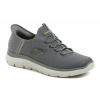 Skechers 2324587-CHAR šedé pánske Slip-in poltopánky EUR 46