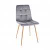 Signal Jedálenská stolička Mila D Velvet, sivá