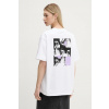 Bavlnené tričko Karl Lagerfeld Jeans dámske, biela farba, A3W17053 XS