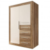Šatníková skriňa DREANO dub canyon/biela, šírka 107 cm 413693003 161 x 107