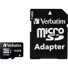 Verbatim MICRO SDHC 16GB CL 10 ADAP pamäťová karta micro SDHC 16 GB Class 10 vr. SD adaptéru; 44082