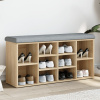 Lavička na topánky dub sonoma 102x32x50 cm kompozitné drevo-ForU-835112