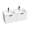 Ravak CHROME II skrinka pod dvojumývadlo 120 cm 120 x 49 x 47 cm biela X000001747
