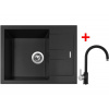 Set Sinks Amanda 650 Pureblack + Vitalia GR