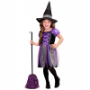 KOSTÝM MALÁ FIALOVÁ ČARODEJNICA FIOLET HALLOWEEN 116