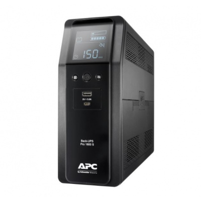 APC Back UPS Pro BR 1600VA, Sinewave,8 Outlets, AVR, LCD interface BR1600SI