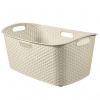 Curver koš na čisté prádlo RATTAN 60x39x28cm 