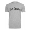 Los Angeles Wording Tee - heather grey XL