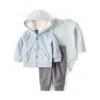 CARTER'S Set 3dielny body dl. rukáv ,mikina,nohavice blue chlapec 12m/veľ.80