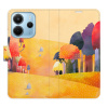 Flip pouzdro iSaprio na mobil Xiaomi Redmi Note 14 4G - Autumn Forest s kapsičkami na karty (Knížkové flipové pouzdro iSaprio pro mobil Xiaomi Redmi Note 14 4G - Autumn Forest - elegantní obal s kapsa