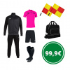 Rozhodcovský 7 kusový set Joma LINESMAN , jasná ružová Veľkosť: S