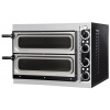 Pec na pizzu dvoukomorová, 2 x pizza 320 mm, 567x428x428 mm | HENDI, Basic 2/40 Verto inox;modrý