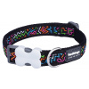 Red Dingo obojok – Squiggles Black S