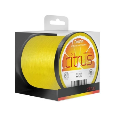 DELPHIN - Vlasec Citrus žltý 0,30 mm 15 lb 1200 m