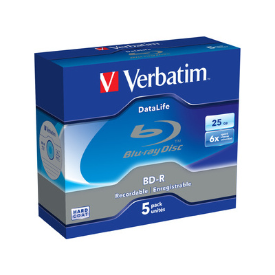 VERBATIM BD-R SL (6x, 25GB),NON-ID, 5ks/pack 43836