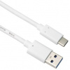 PremiumCord ku31ck3w USB-C - USB 3.0 A (USB 3.2 generation 2, 3A, 10Gbit/s), 3m, bílý