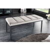 LuxD Dizajnová lavica Bailey 80 cm svetlosivý zamat