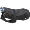 Outdoorový kabátik ROUEN 2v1, strih buldog, čierna/modrá S:34cm, hruď:40-66cm, krk:42-48cm