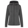 Recycled Scuba Jacket Women , BLACK OPAL, S Farba: ANTHRA HEATHER, Velkost: XS