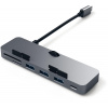Replikátor portov Satechi Aluminum Type-C CLAMP PRO Hub (3x USB 3.0, MicroSD) - Space Gray (ST-TCIMHM)