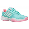 K-Swiss Court Express Omni - aruba blue/soft neon pink/white - Mätový, Tyrkysový