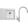 Set Sinks G3228 (dřez Rim 650 P Milk 28 pravý + baterie Vitalia Milk 28)