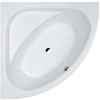 LAUFEN Solutions rohová vaňa akrylátová (s konštrukciou), odtok v strede, 1500 x 1500 x 460 mm, biela, H2445010000001