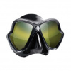 Maska X-VISION ULTRA LS RECTANGULAR GLASS, MARES černá/sklo zlaté barvy