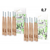 SADA 1+1 | GoEco® BAMBOO | Mezizubní kartáčky 0,7 mm | 12 ks | Z bambusu | Ekologická ústní hygiena