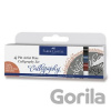 Faber-Castell 167504 Pitt Artist Pen Calligraphy 4 ks tmavé farby