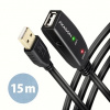 Axagon ADR-215 USB 2.0 A-M -> A-F aktivní prodlužovací / repeater, 15m