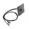 Adafruit Dual Panel Mount Extension Cable with HDMI / DVI and USB Type-C - 1 meter long