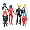 Figurky Miraculous Kouzelná Beruška a Černý kocour 6 ks