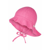 Detský UV klobúk z jemného bavlneného mušelínu UV50+ STERNTALER 1512536 - farba ružová magenta Veľkosť: 55cm