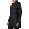 Columbia POWDER LITE MID JACKET čierna,biela Dámska dlhá zimná bunda XL