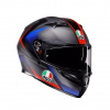 AGV K3 E2206 MPLK STRIGA MATT BLACK/BLUE/RED Velkosť: XS