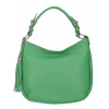 Kožená kabelka na rameno 210 zelená Made in Italy