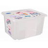 Keeeper Box na hračky Prasiatko Peppa 45 l, transparentný