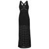 Guess Dlhé šaty SL LIZA LONG DRESS Čierna