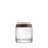 Bohemia Crystal Ideal poháre na whisky s platinovým dekorom 290 ml (sada 6 kusov)
