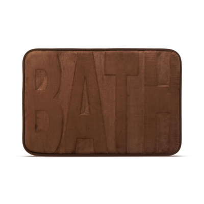 Family Rohožka do kúpeľne - "BATH" - hnedá - 60 x 40 cm