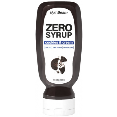 GymBeam Zero Syrup 320 ml - cookies & cream