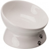 Trixie Zvýšená ergonomická keramická miska, 0.15 l/ø 13 cm, biela