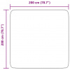 vidaXL Chlpatý koberec s vysokým vlasom NAVARRA krémová 200x200 cm - Krémová - 252586-268220