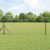 zahrada-XL Stĺp na plot. Sivá 10 x 0,8 m (25 mm sieť) Ocel a PVC 3352774